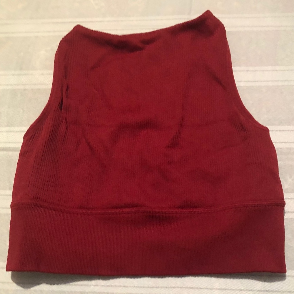 BETSEY JOHNSON CROP TOP SPORTS BRA  LARGE REG RACER BACK